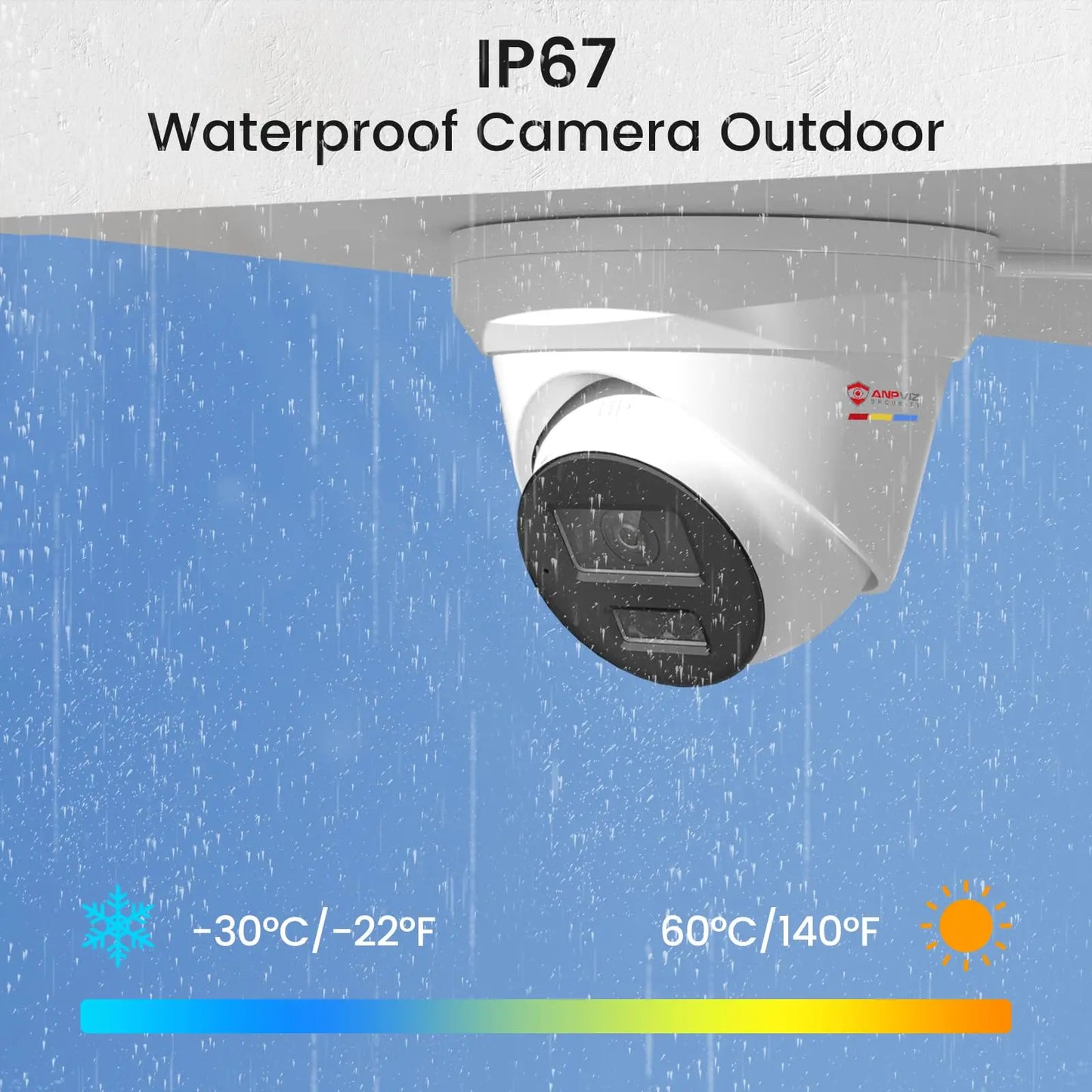 Anpviz Smart Light Vision Turret 8MP POE IP Camera
