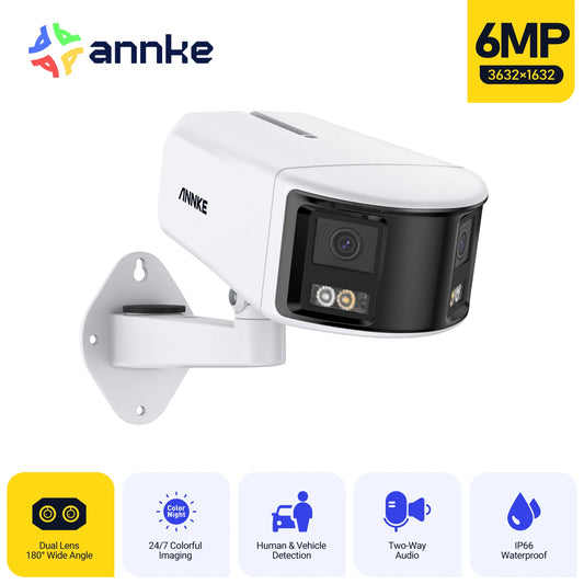 ANNKE 8MP 4K Dual Lens Security Camera With Human Detection