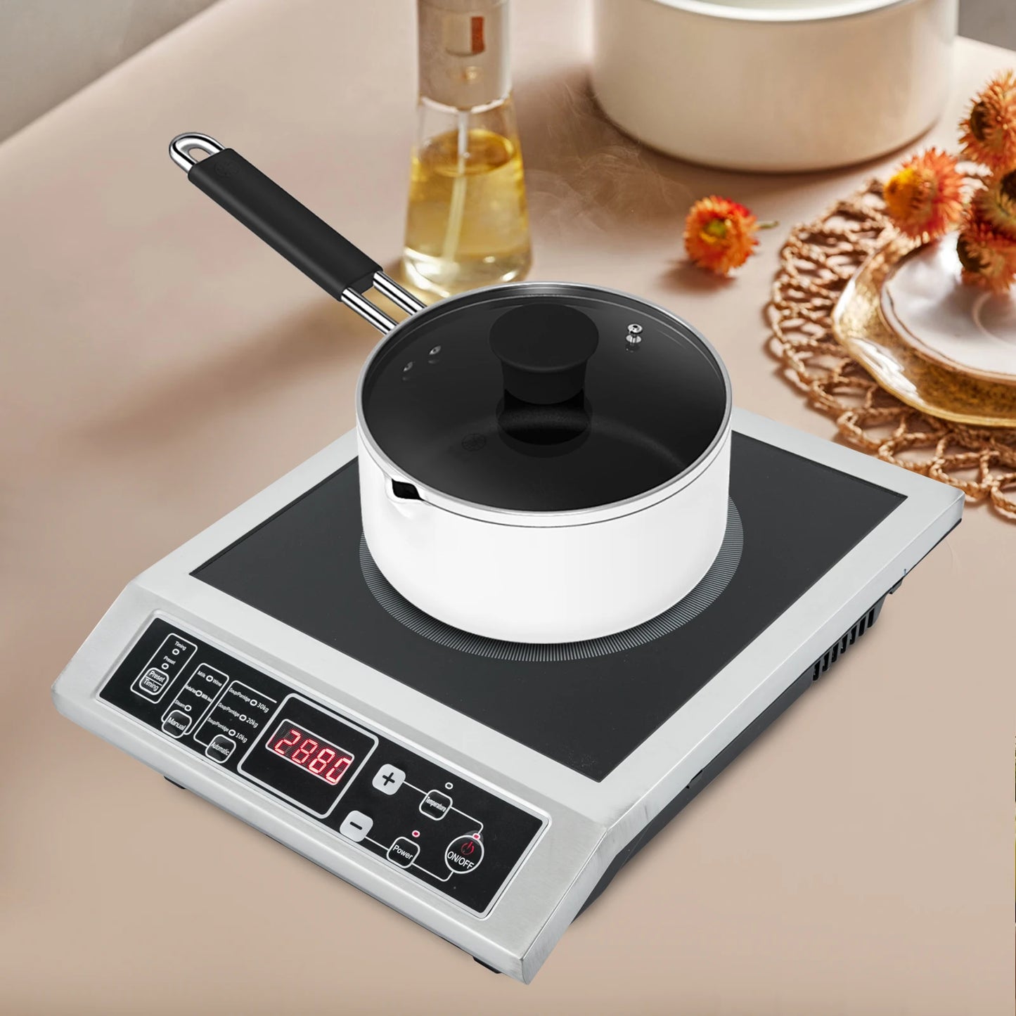 Sweetmile 3500W Induction Cooker 110V Countertop Cooktop