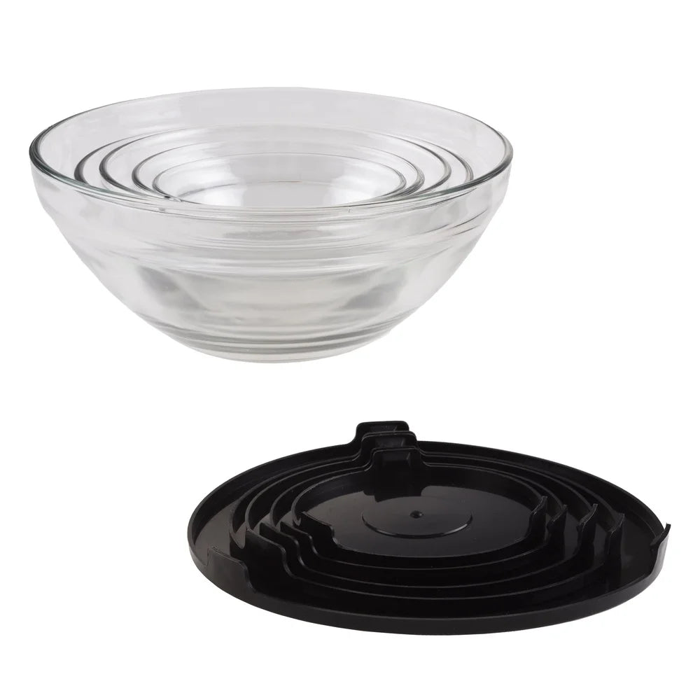 Glass Storage Containers With Snap Lids And Mixing Bowls