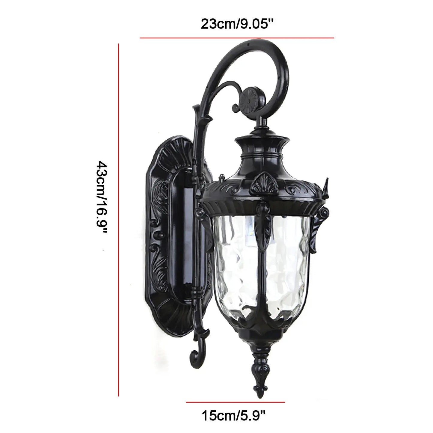 Outdoor Wall Light Fixture LED Sconce Waterproof Porch Lamp Rainproof