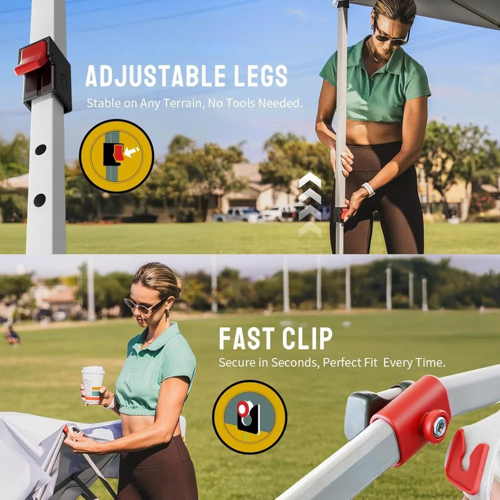 Quick Setup Outdoor Canopy Portable Gazebo for Sun Protection